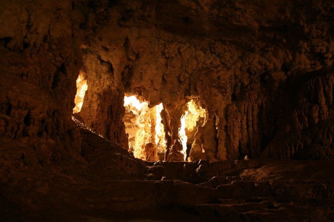 Stalagmites and stalactites gaurd the secrets of the Naracoorte Caves.