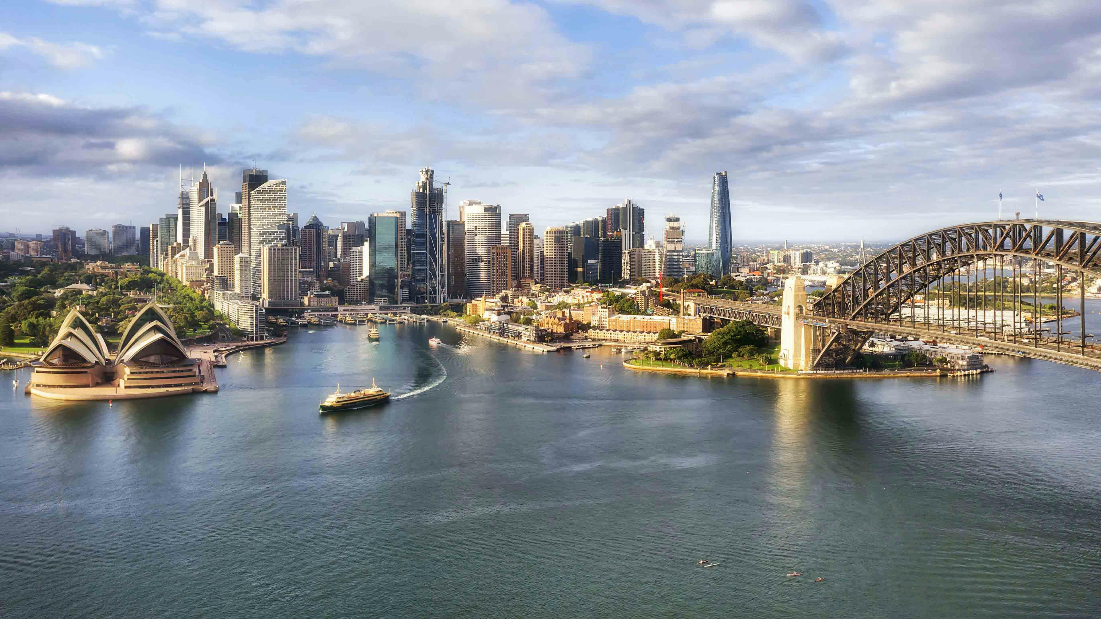 Sydney cityscape with Opera House